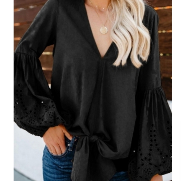 1 XLarge Left New Black Rhapsody Top - Picture 3 of 5